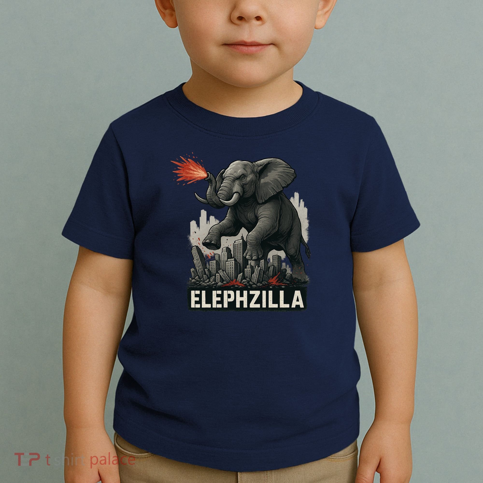 Elephent Elephzilla Parody In Action Toddler T-Shirt