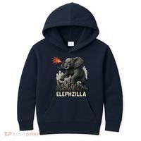 Elephent Elephzilla Parody In Action Kids Hoodie thumb 0