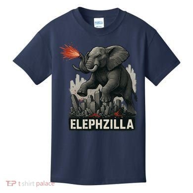 Elephent Elephzilla Parody In Action Kids T-Shirt