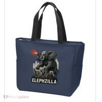Elephent Elephzilla Parody In Action Tote Bag thumb 3