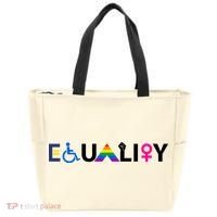 Equality Equal Rights Lgbtq Ally Unity Pride Feminist Gift Tote Bag thumb 0