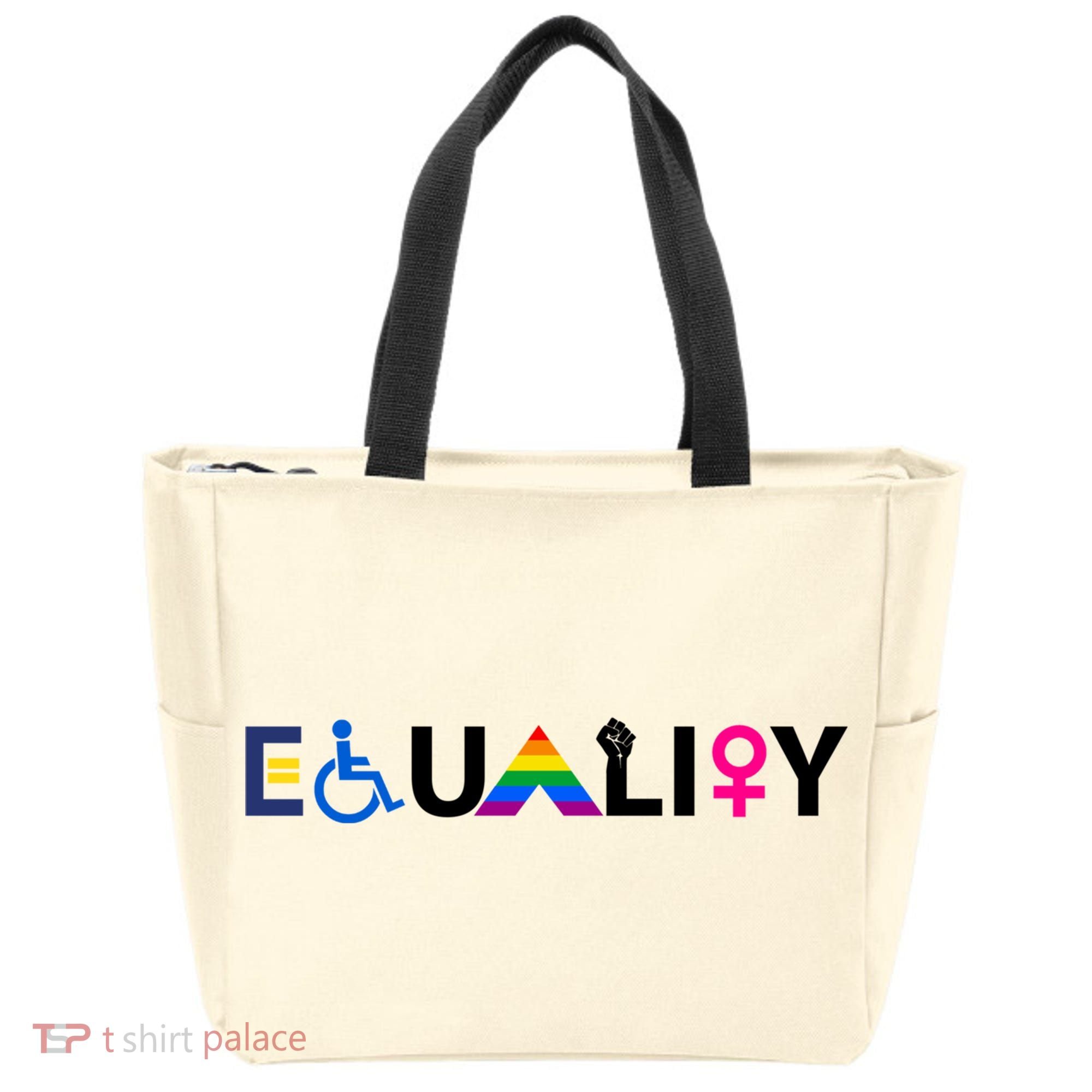 Equality Equal Rights Lgbtq Ally Unity Pride Feminist Gift Tote Bag