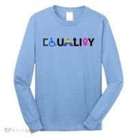 Equality Equal Rights Lgbtq Ally Unity Pride Feminist Gift Long Sleeve Shirt thumb 0