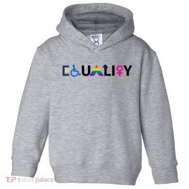 Equality Equal Rights Lgbtq Ally Unity Pride Feminist Gift Toddler Hoodie