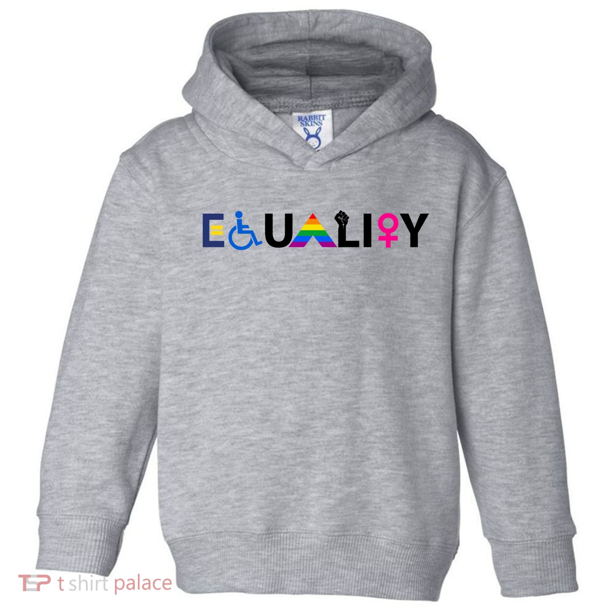 Equality Equal Rights Lgbtq Ally Unity Pride Feminist Gift Toddler Hoodie
