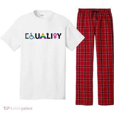 Equality Equal Rights Lgbtq Ally Unity Pride Feminist Gift Pajama Set