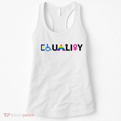 Equality Equal Rights Lgbtq Ally Unity Pride Feminist Gift Women's Tank Top