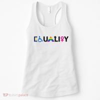 Equality Equal Rights Lgbtq Ally Unity Pride Feminist Gift Women's Tank Top thumb 0