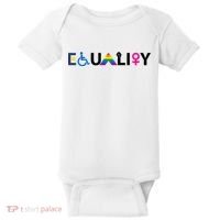 Equality Equal Rights Lgbtq Ally Unity Pride Feminist Gift Baby Bodysuit thumb 0