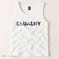 Equality Equal Rights Lgbtq Ally Unity Pride Feminist Gift Tank Top thumb 2