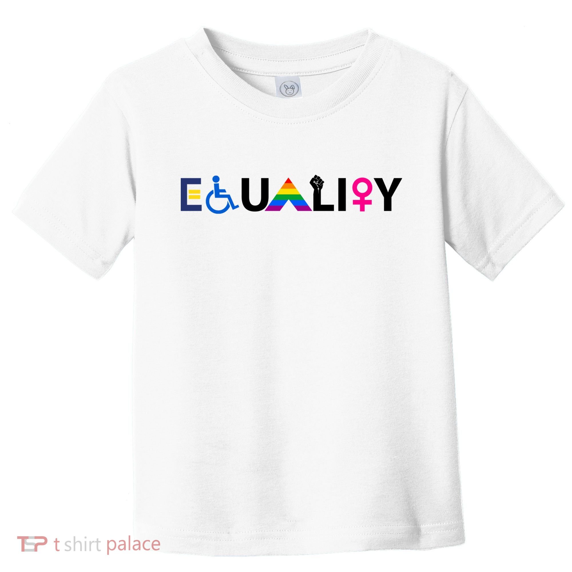 Equality Equal Rights Lgbtq Ally Unity Pride Feminist Gift Toddler T-Shirt