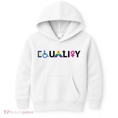 Equality Equal Rights Lgbtq Ally Unity Pride Feminist Gift Kids Hoodie