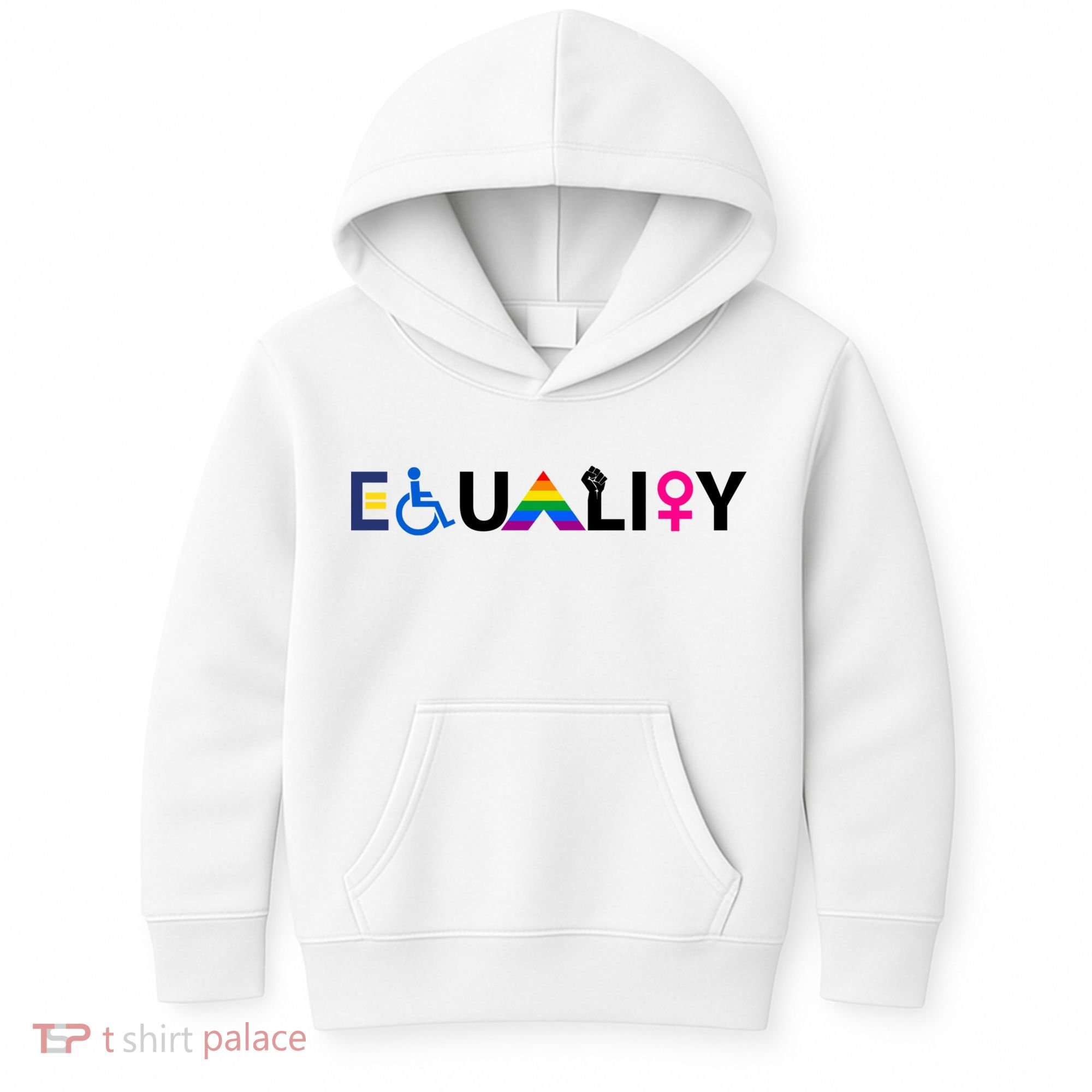 Equality Equal Rights Lgbtq Ally Unity Pride Feminist Gift Kids Hoodie