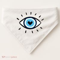 Evil Eye Spiritual Aesthetic Esoteric Mystical Themed USA-Made Doggie Bandana thumb 0