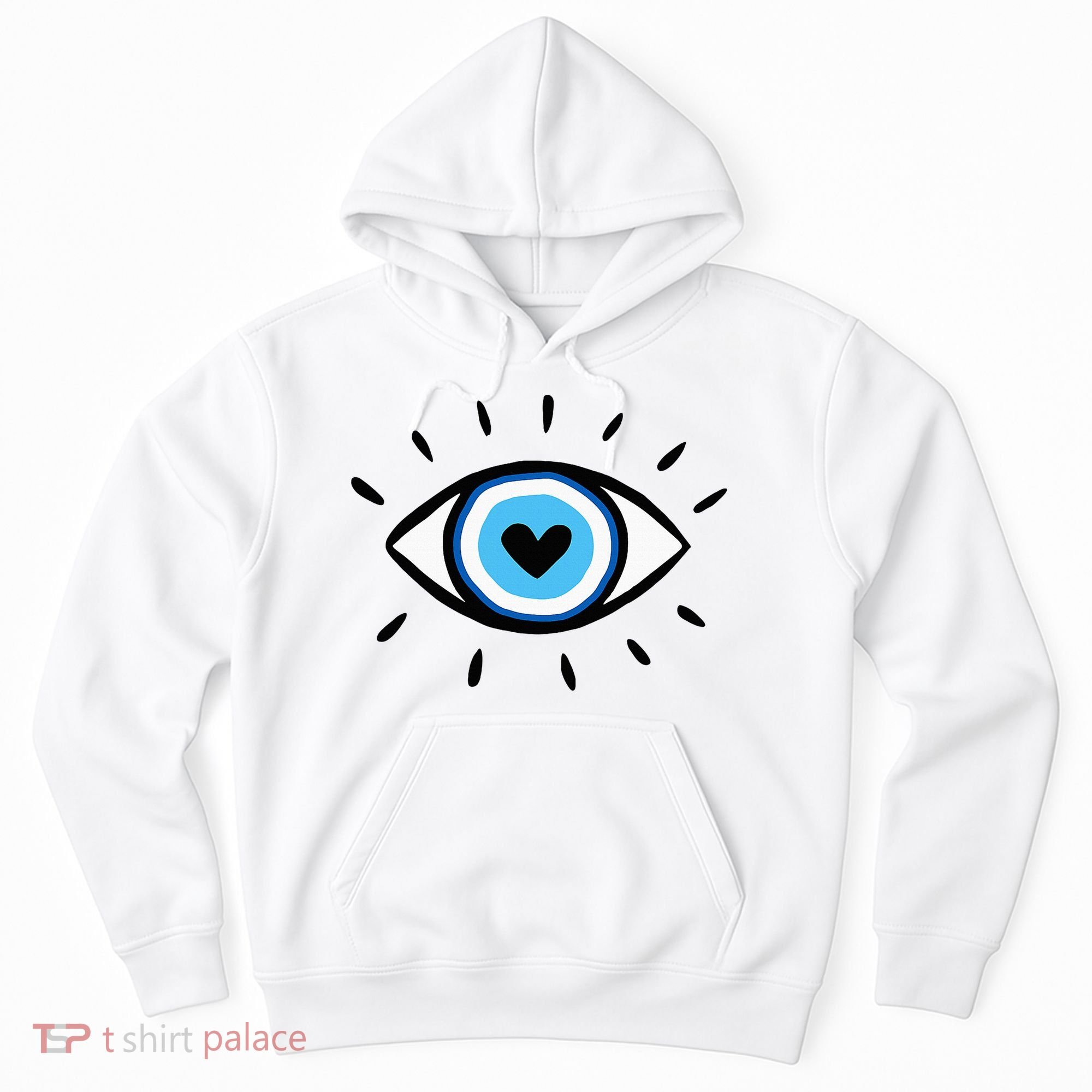 Evil Eye Spiritual Aesthetic Esoteric Mystical Themed Hoodie
