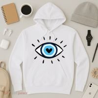 Evil Eye Spiritual Aesthetic Esoteric Mystical Themed Hoodie thumb 3