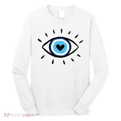 Evil Eye Spiritual Aesthetic Esoteric Mystical Themed Long Sleeve Shirt