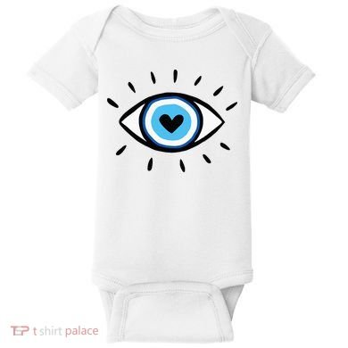 Evil Eye Spiritual Aesthetic Esoteric Mystical Themed Baby Bodysuit