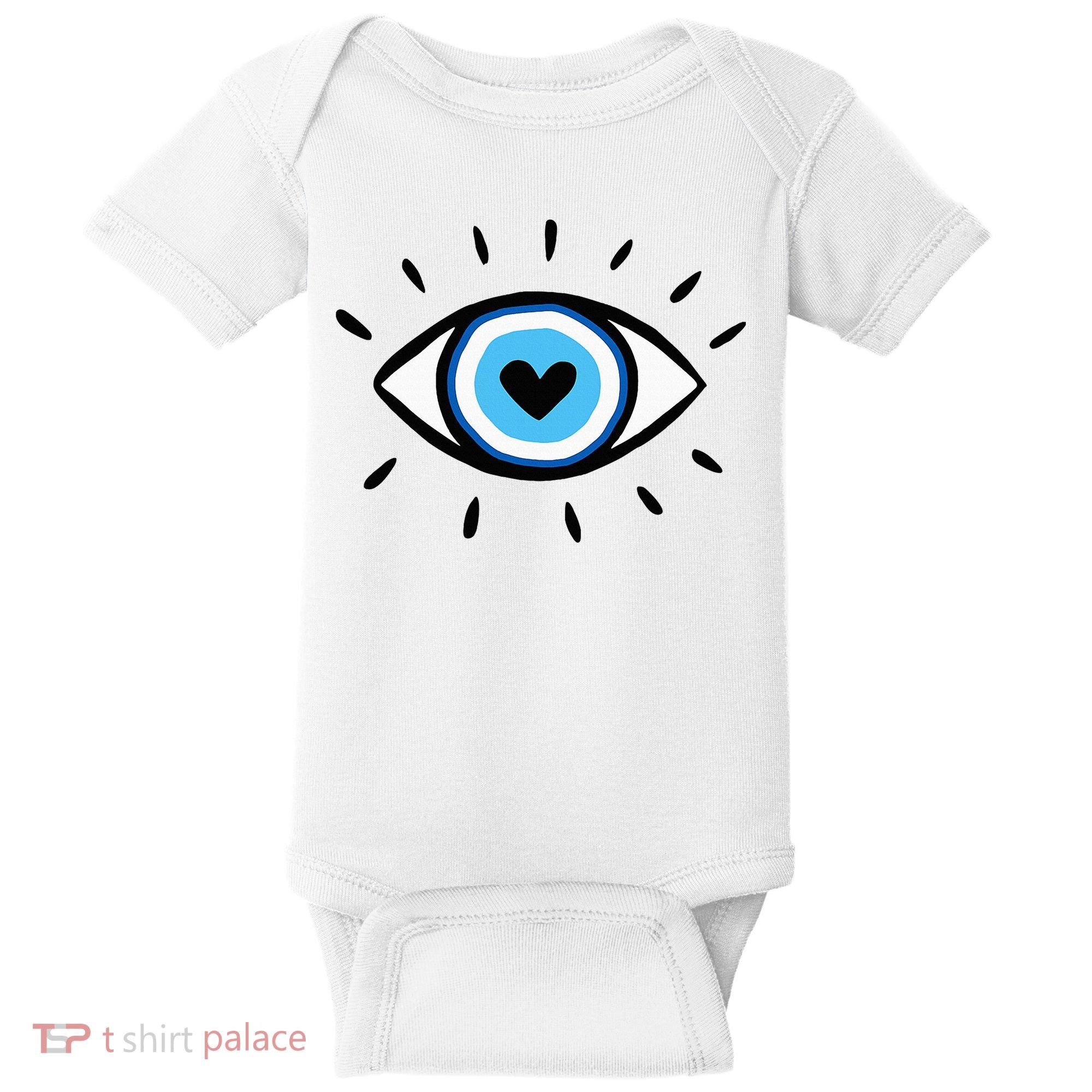 Evil Eye Spiritual Aesthetic Esoteric Mystical Themed Baby Bodysuit