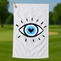 Evil Eye Spiritual Aesthetic Esoteric Mystical Themed Golf Towel thumb 1