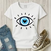 Evil Eye Spiritual Aesthetic Esoteric Mystical Themed Women's T-Shirt thumb 3