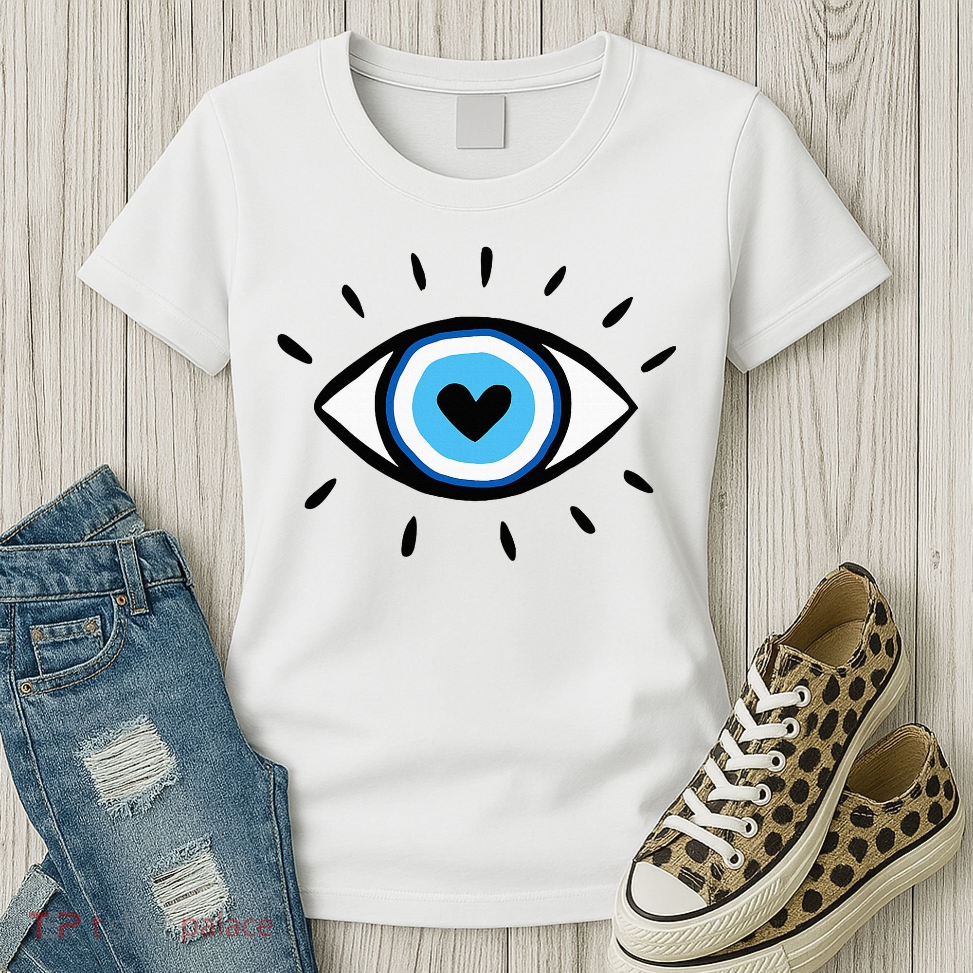 Evil Eye Spiritual Aesthetic Esoteric Mystical Themed Women's T-Shirt