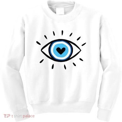 Evil Eye Spiritual Aesthetic Esoteric Mystical Themed Kids Sweatshirt