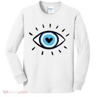 Evil Eye Spiritual Aesthetic Esoteric Mystical Themed Kids Long Sleeve Shirt thumb 0