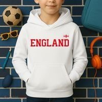 England English Soccer English Flag Kids Hoodie thumb 2