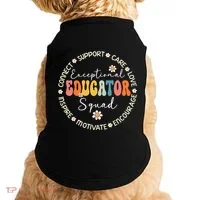 Exceptional Educator Squad Special Needs Education Teacher Doggie Tank thumb 0