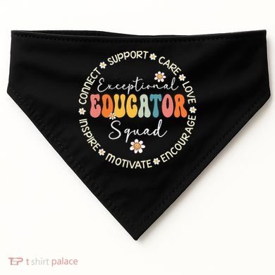 Exceptional Educator Squad Special Needs Education Teacher USA-Made Doggie Bandana