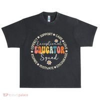 Exceptional Educator Squad Special Needs Education Teacher Urban Oversized Heavyweight T-Shirt thumb 0