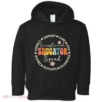 Exceptional Educator Squad Special Needs Education Teacher Toddler Hoodie thumb 0