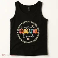 Exceptional Educator Squad Special Needs Education Teacher Tank Top thumb 2