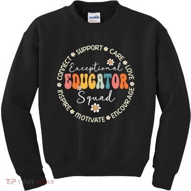 Exceptional Educator Squad Special Needs Education Teacher Kids Sweatshirt