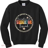 Exceptional Educator Squad Special Needs Education Teacher Kids Sweatshirt thumb 0