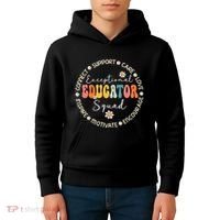 Exceptional Educator Squad Special Needs Education Teacher Kids Hoodie thumb 4