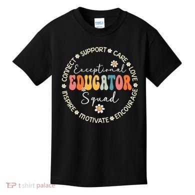 Exceptional Educator Squad Special Needs Education Teacher Kids T-Shirt