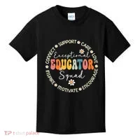 Exceptional Educator Squad Special Needs Education Teacher Kids T-Shirt thumb 0