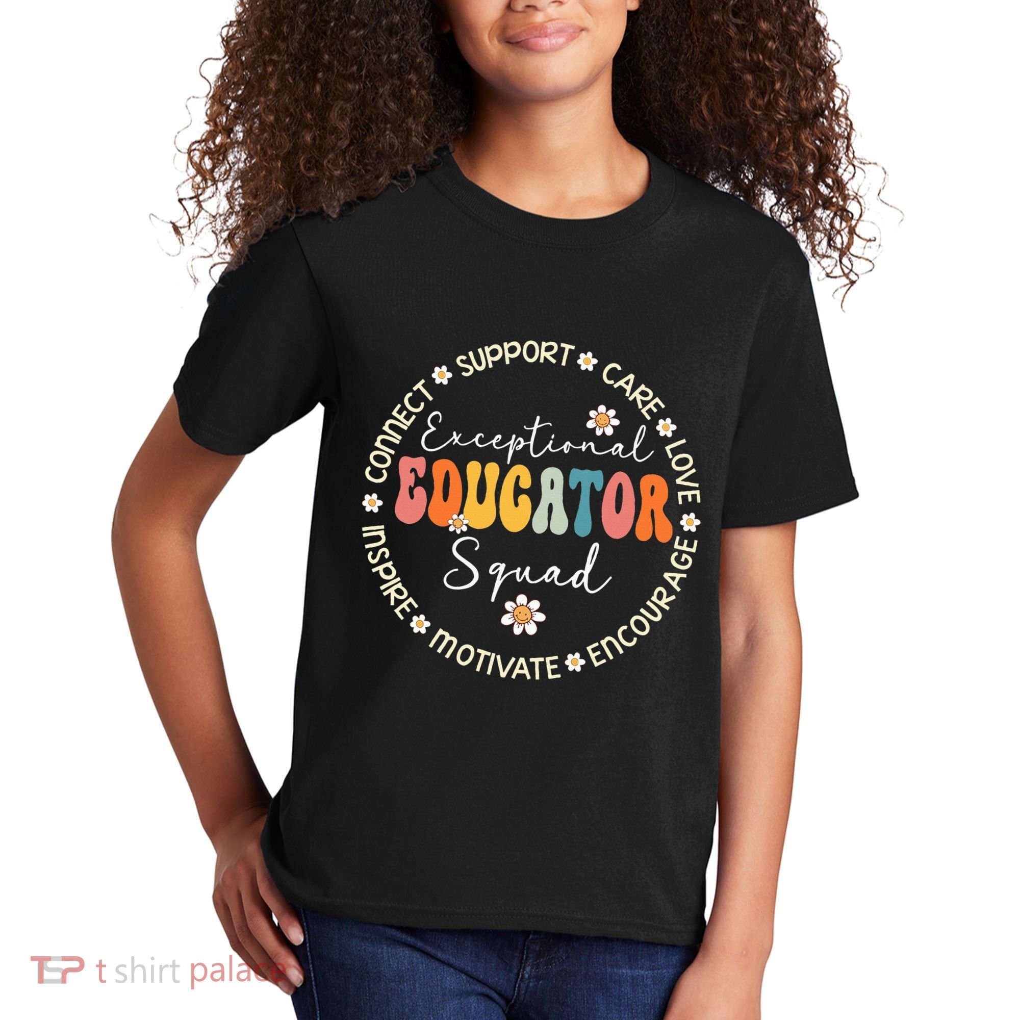 Exceptional Educator Squad Special Needs Education Teacher Kids T-Shirt