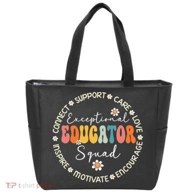 Exceptional Educator Squad Special Needs Education Teacher Tote Bag