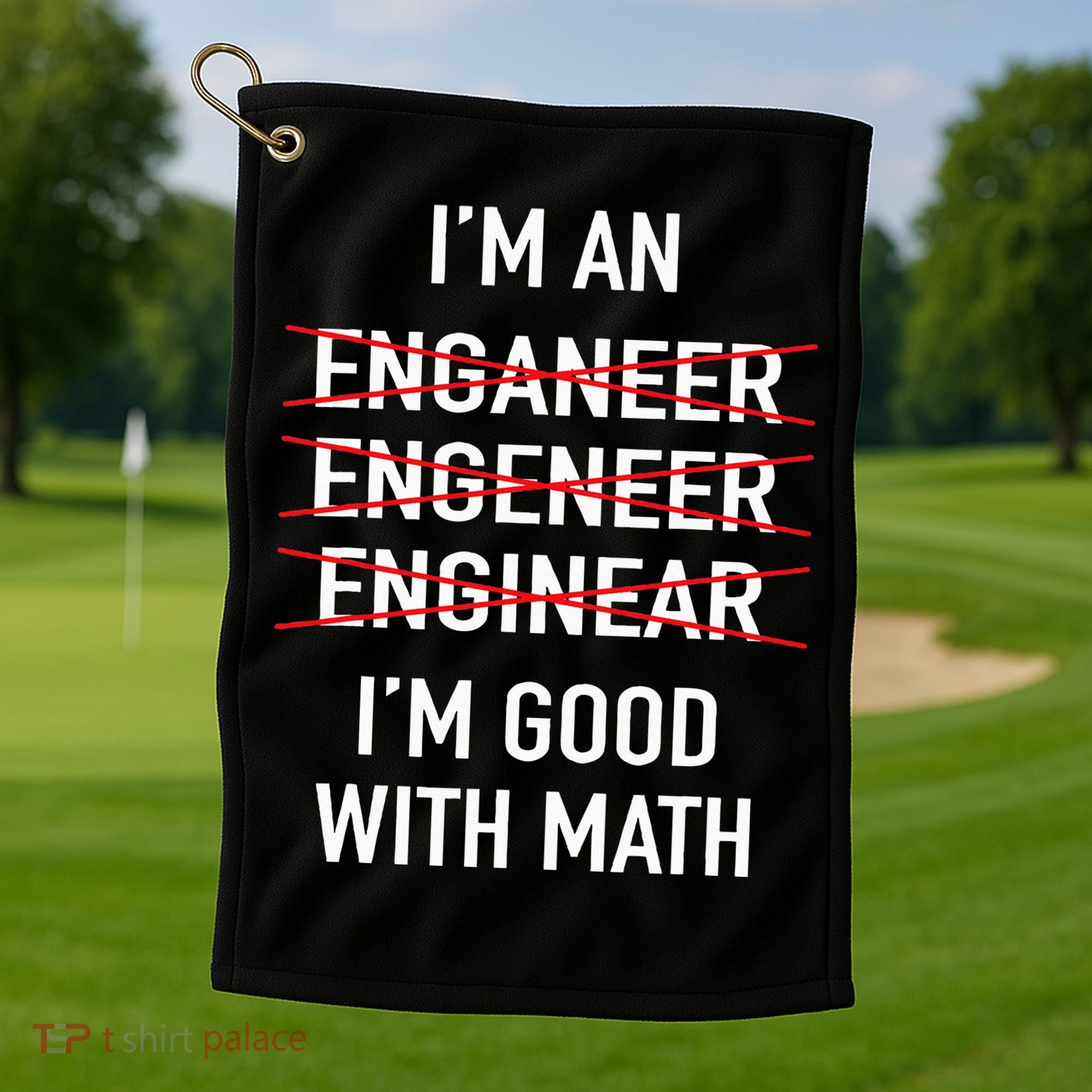 Engineer Engineering Student Funny IM Good At Math Golf Towel