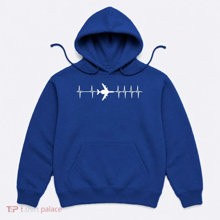 E3 E3 Sentry Awacs Ecg Heartbeat Airplane Great Gift Hoodie