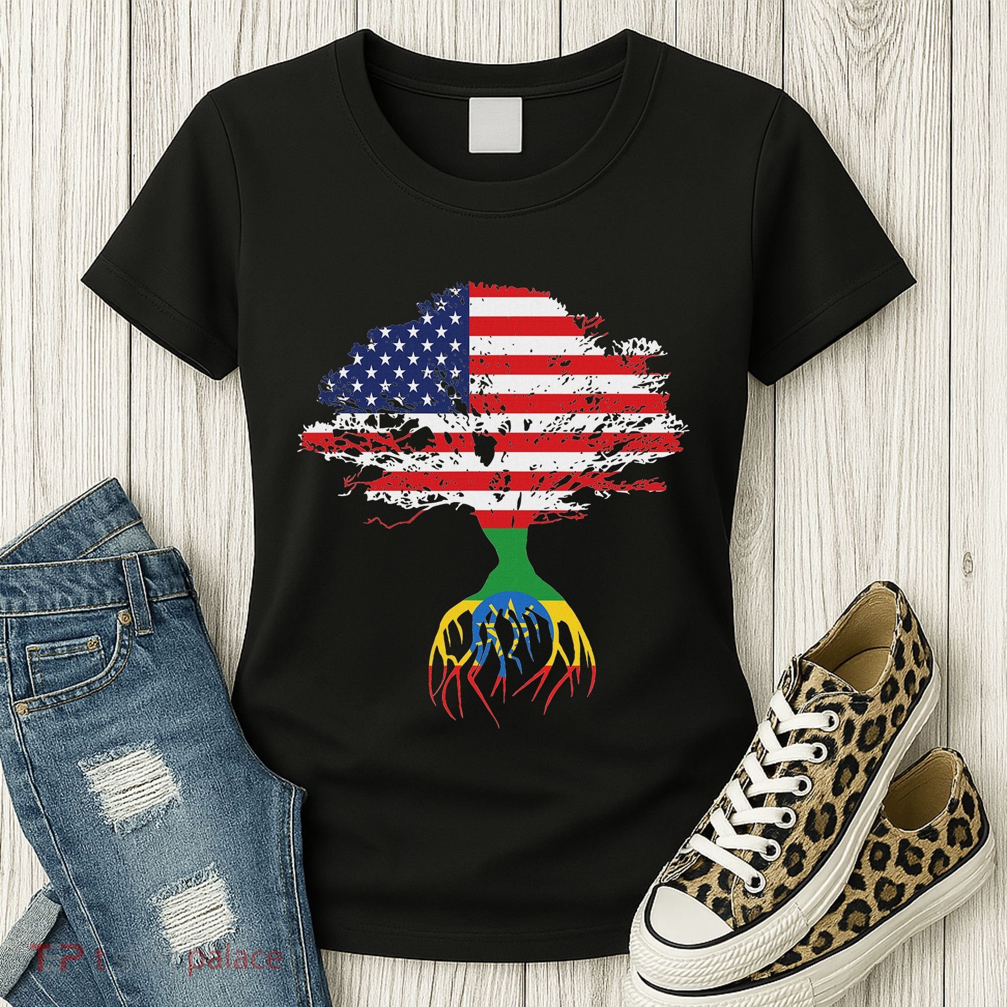 Ethiopian Ethiopia T Gift For Ethiopian People Women's T-Shirt
