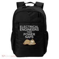 Electrical Engineers Take Power Naps Funny Sloth Backpack thumb 0