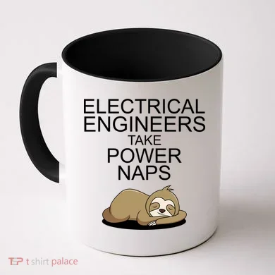 Electrical Engineers Take Power Naps Funny Sloth Coffee Mug