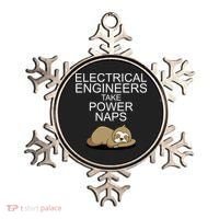 Electrical Engineers Take Power Naps Funny Sloth Ornament thumb 0