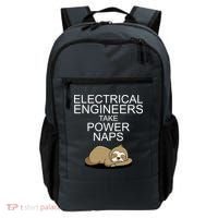 Electrical Engineers Take Power Naps Funny Sloth Backpack thumb 0