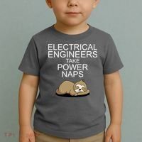 Electrical Engineers Take Power Naps Funny Sloth Toddler T-Shirt thumb 2