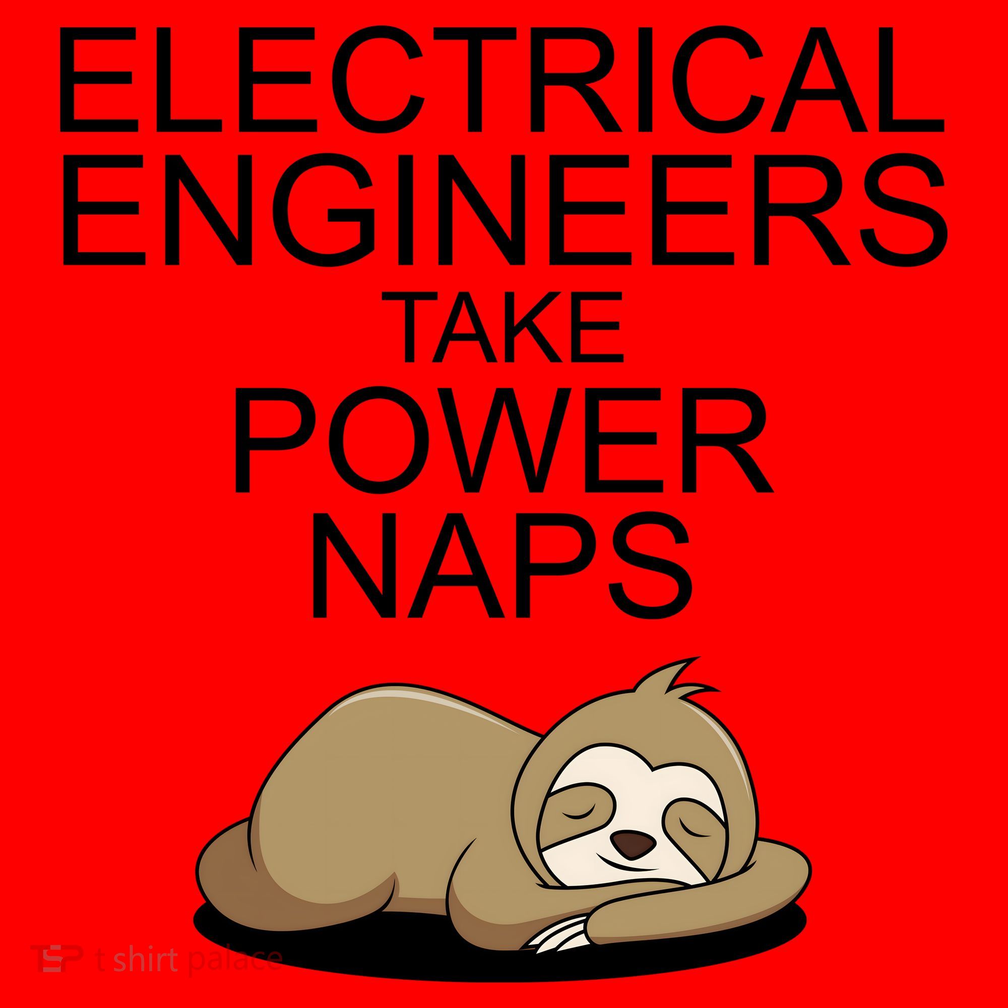 Electrical Engineers Take Power Naps Funny Sloth Santa Hat